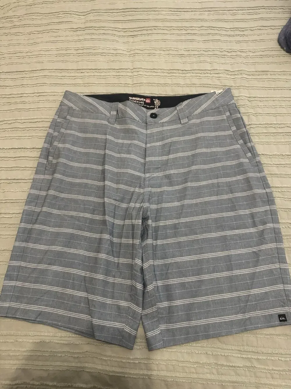 Men’s 33 x 21 Quicksilver Swim Water Shorts Trunks Blue
